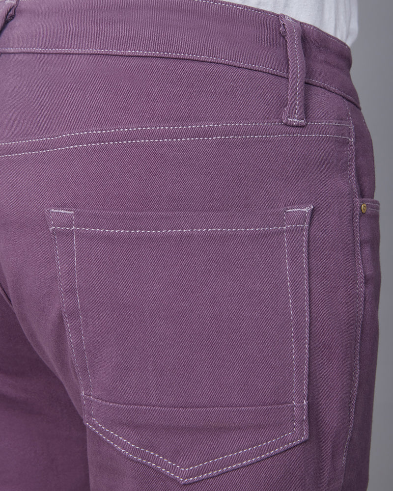 Smoked Twill Stretch Jeans Purple Bombay Shirt Company