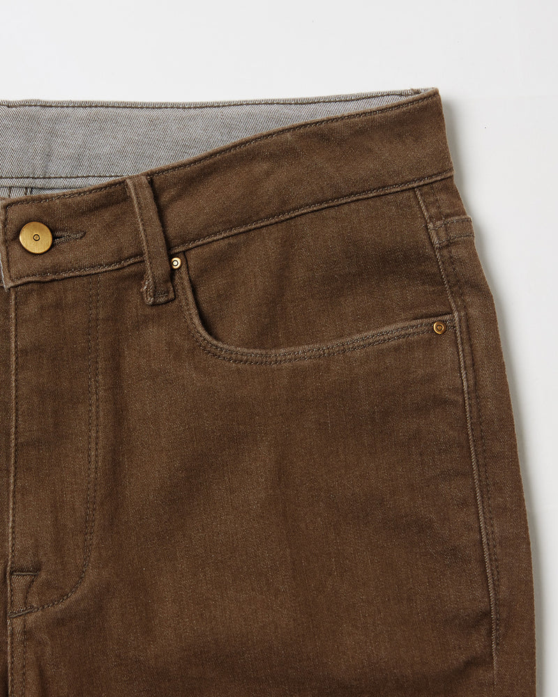 Earthy Brown Stretch Jeans