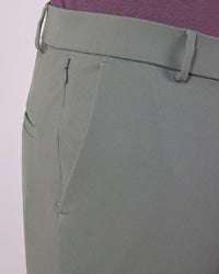 Tailored 4-Way Stretch Nylon Smart Pants - Green