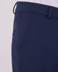 Tailored 4-Way Stretch Nylon Smart Pants - Navy