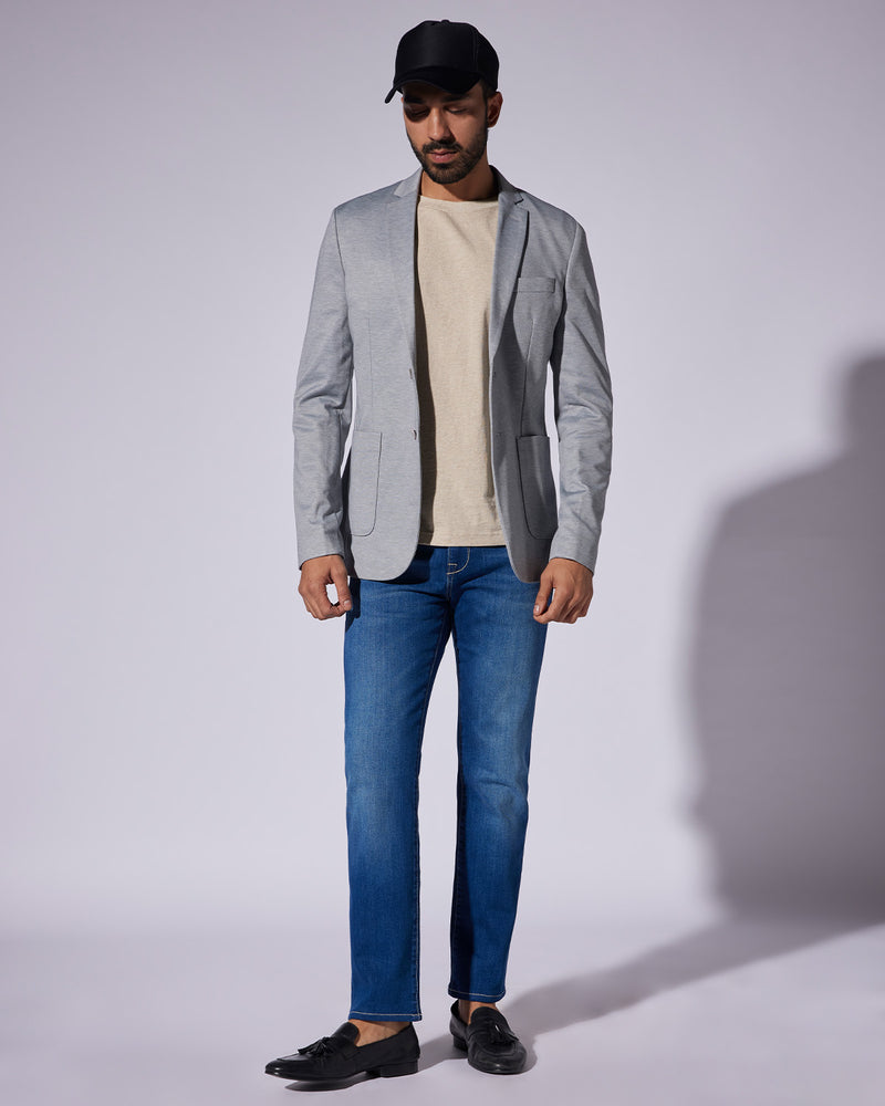 The Frostgate Knit Blazer - Grey