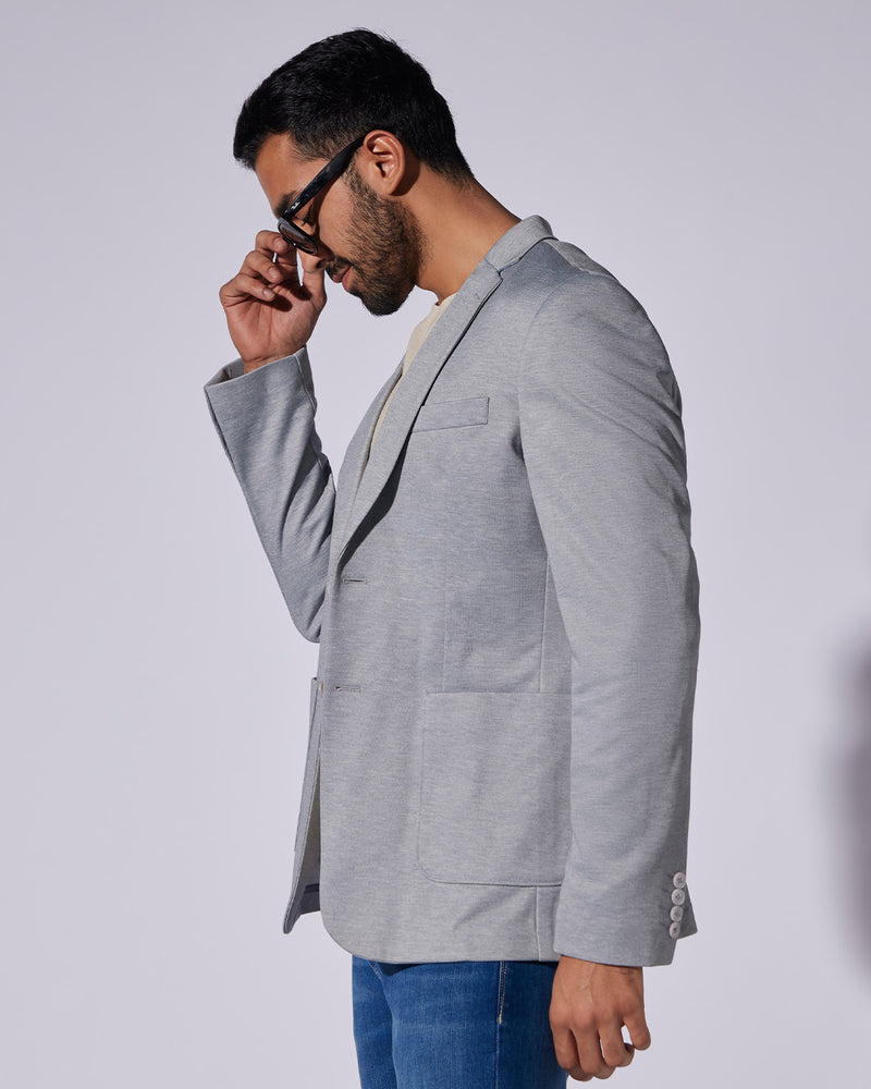 The Frostgate Knit Blazer - Grey