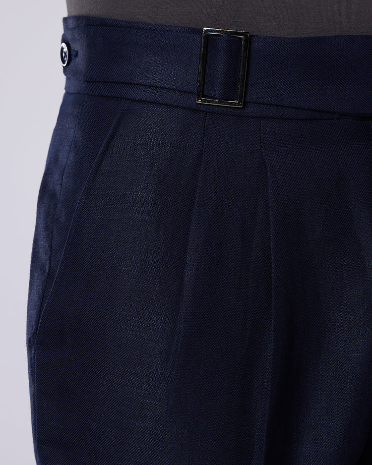 Charisma Linen Neapolitan Dress Pants - Navy