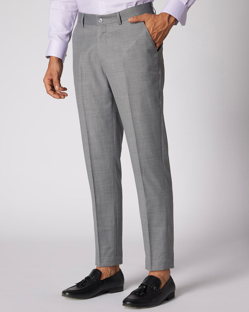 Exquisite Blended Wool Dress Pants - Grey