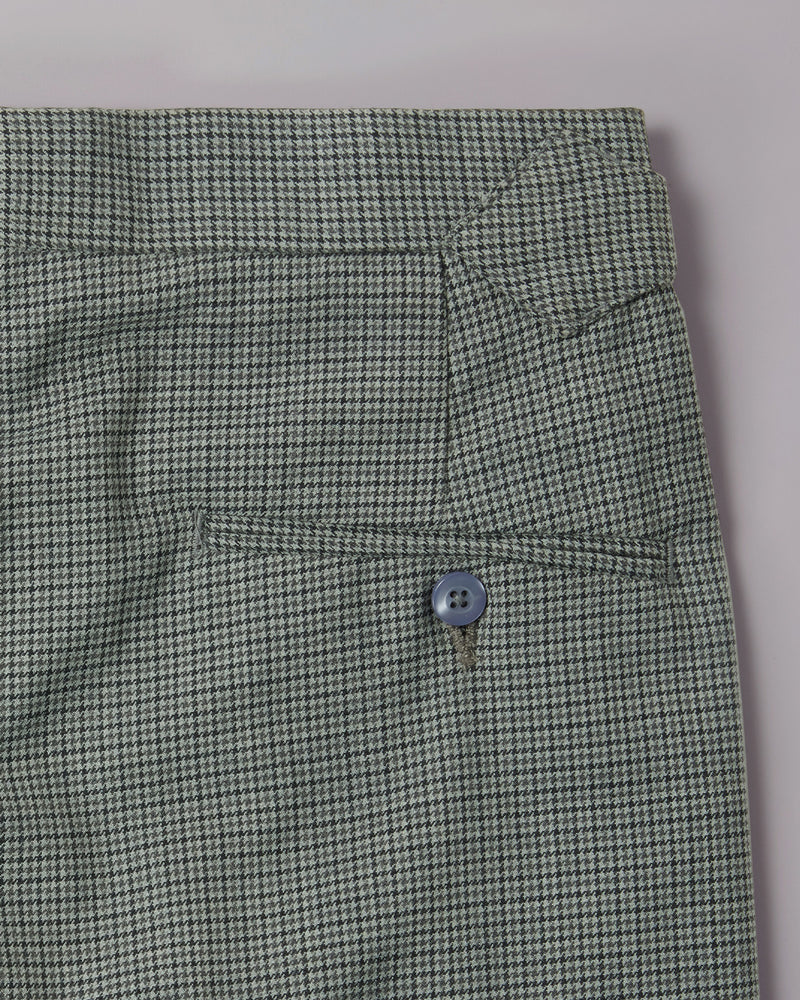 Vertex Houndstooth Neapolitan Pants - Dark Grey