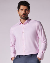 Pink Wrinkle-Free Stretch Twill Shirt