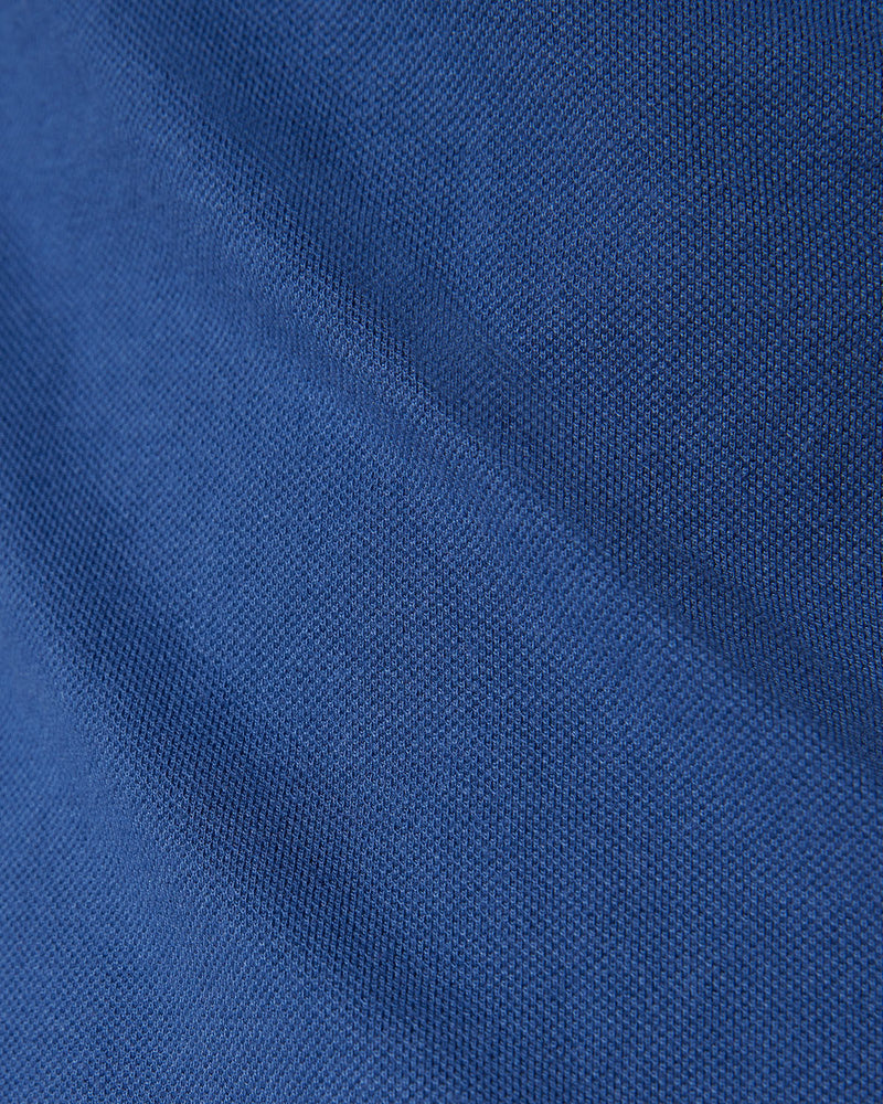 Signature Zipper Polo T-Shirt - Blue