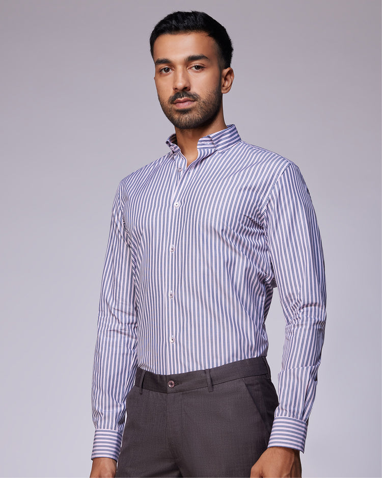 Somelos Striped Shirt - Pink & Blue