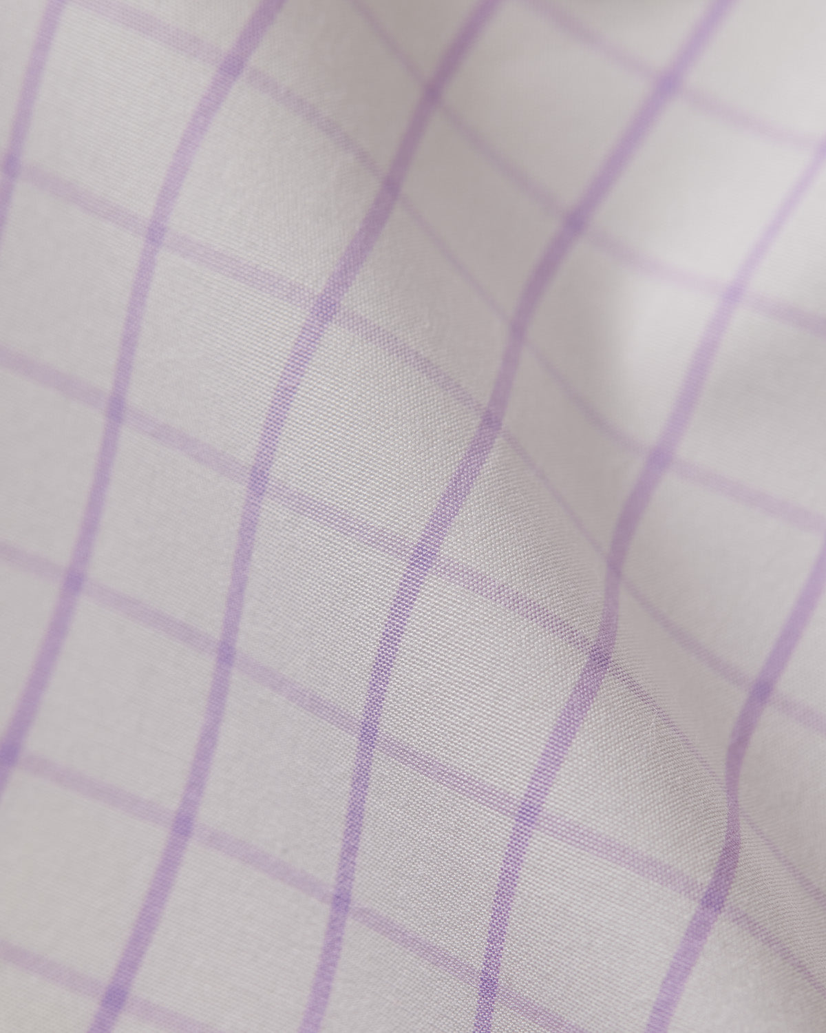 Everett Poplin Checked Shirt - Purple