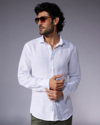 100% Linen Shirt - White