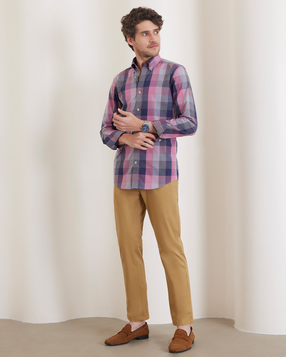 Cotton Checked Shirt - Multicoloured