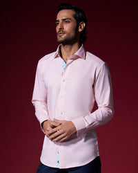 Veritas Slubby Twill Shirt - Peach