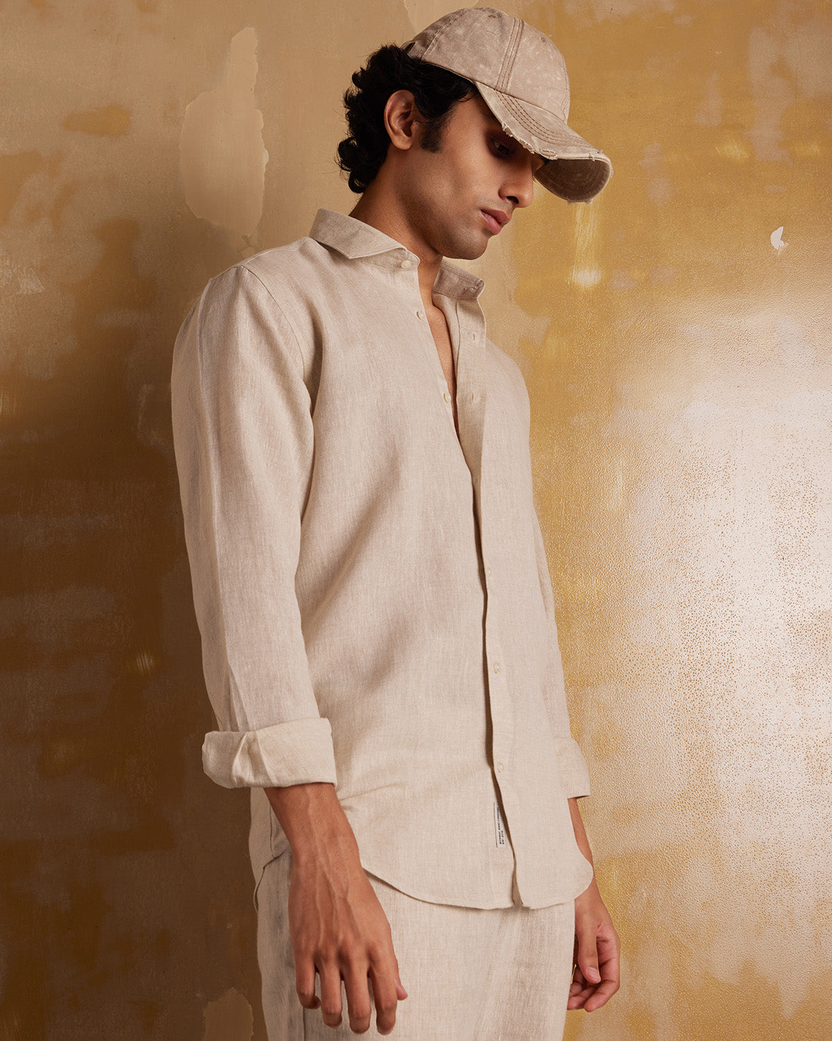 Soft Washed Linen Shirt - Ecru