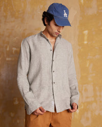 Soft Washed Linen Shirt - Green