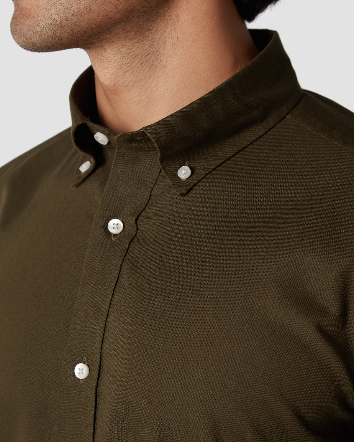 Washed Oxford Shirt - Olive