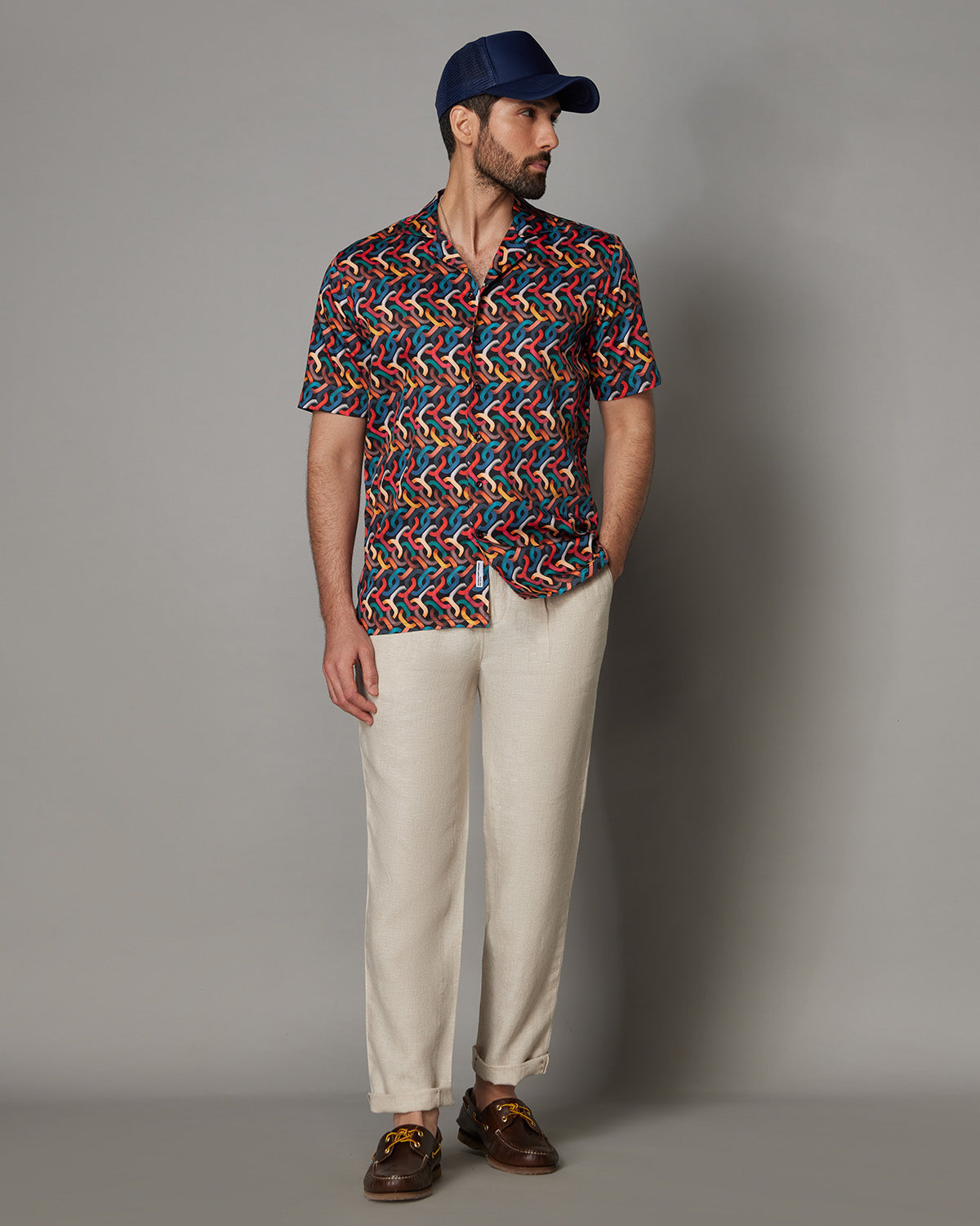 Chain Link Printed Shirt - Multicoloured