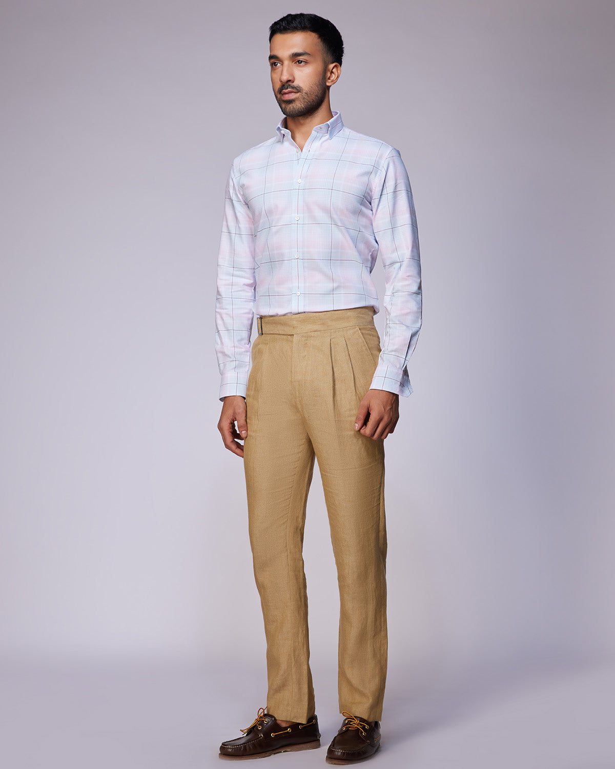 Oxford Checked Shirt - Pink & Light Blue