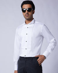 Soktas Tuxedo Shirt - White