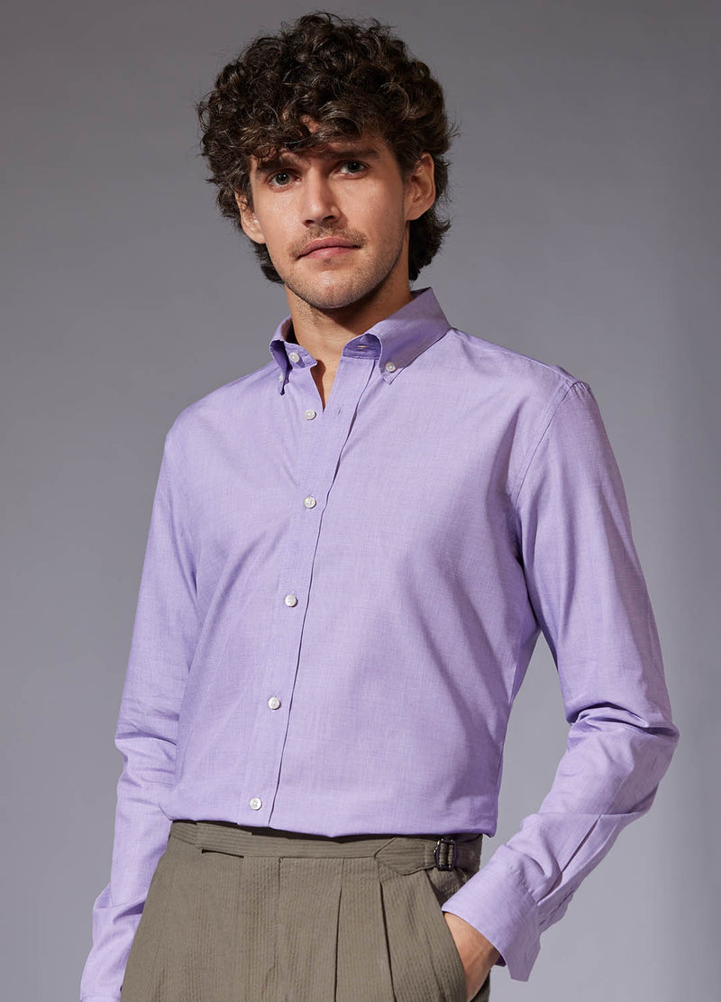 Cotton Fil-A-Fil Shirt - Purple