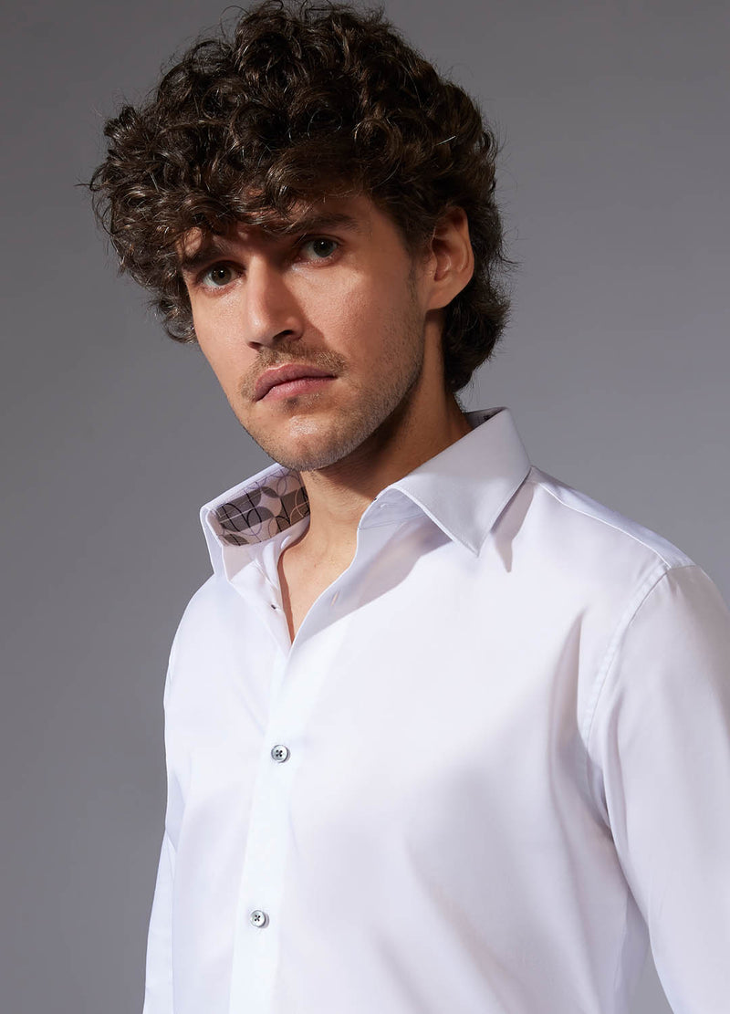 Cotton Twill Shirt - White