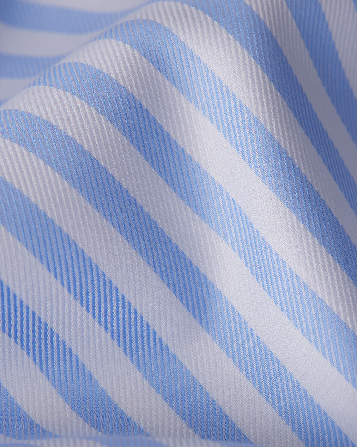 Marston Twill Striped Shirt - Blue & White