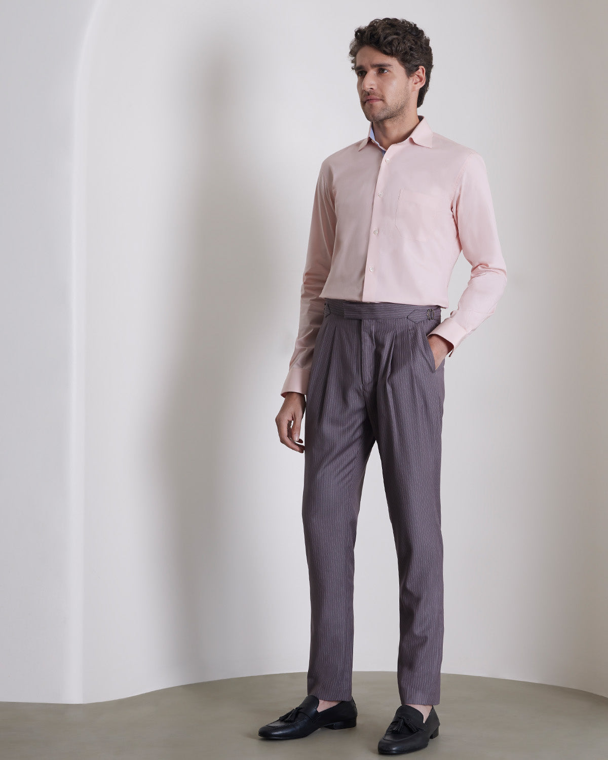 Stretch Poplin Shirt - Pink