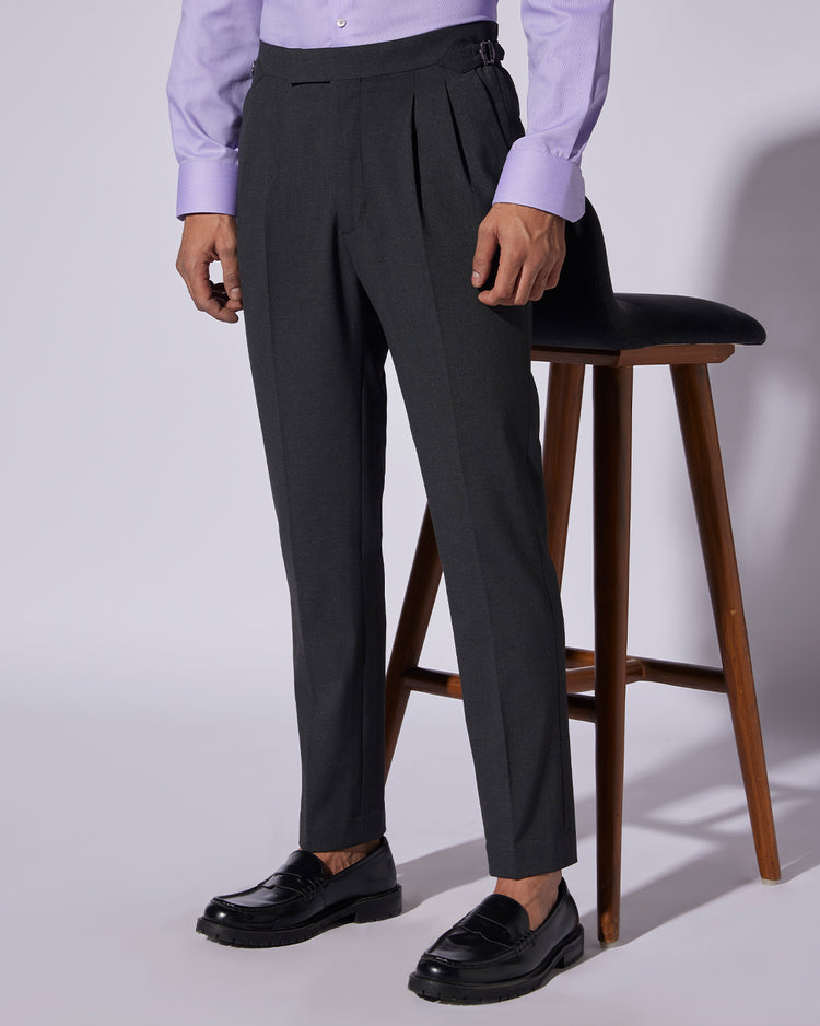 Polaris 4-Way Stretch Neapolitan Dress Pants - Grey