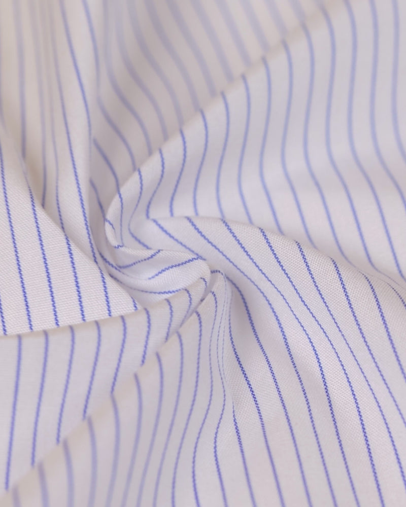 Marvella Oxford Pinstriped Shirt - Blue