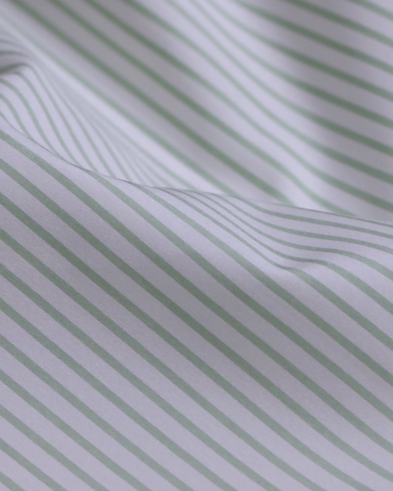 Icarus Poplin Striped Shirt - Green