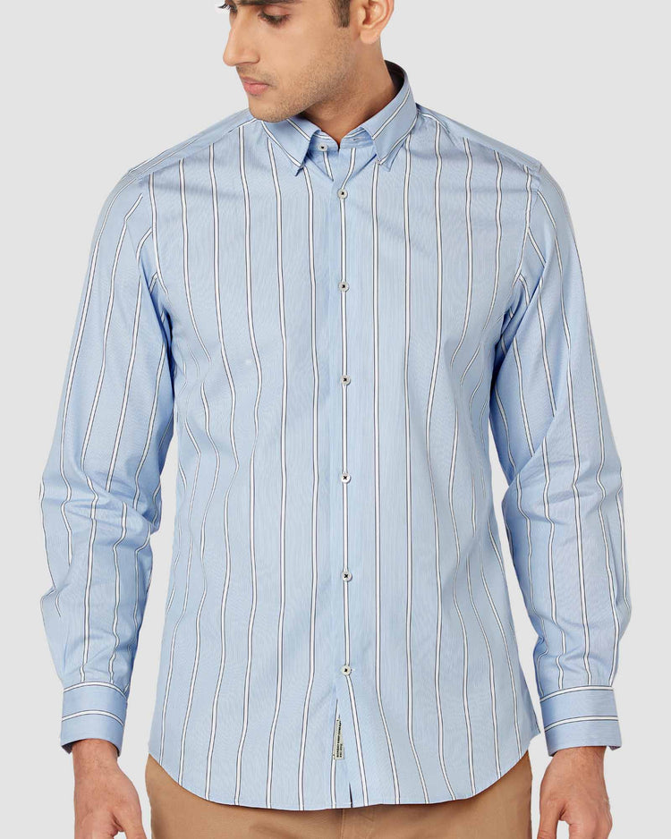 Bombay Shirt Company - Japanese Paradise Bay Stripes