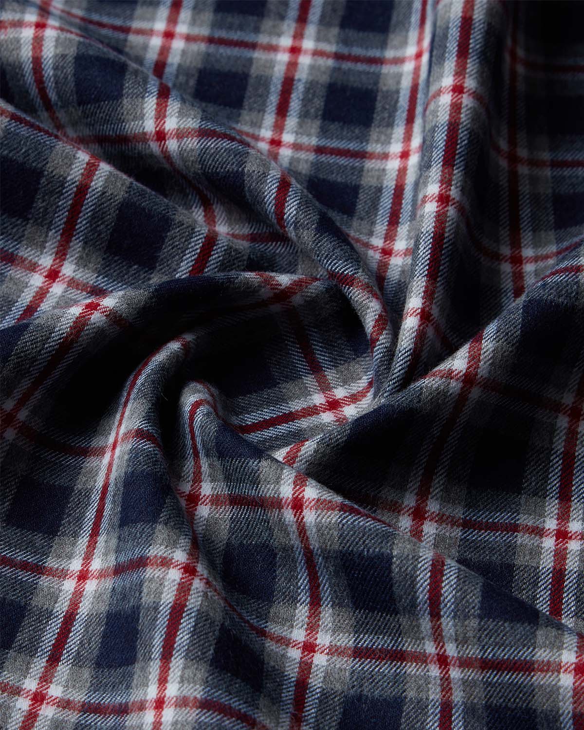 Japanese Navy Current Flannel Checked Shirt