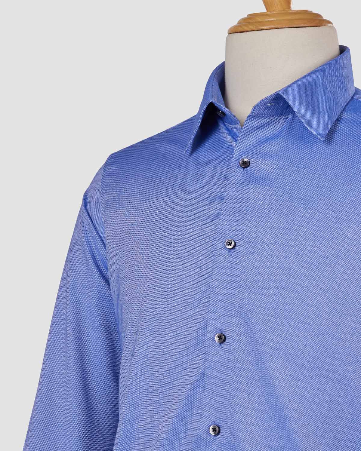 Bombay Shirt Company - Blue Slate Dobby Shirt