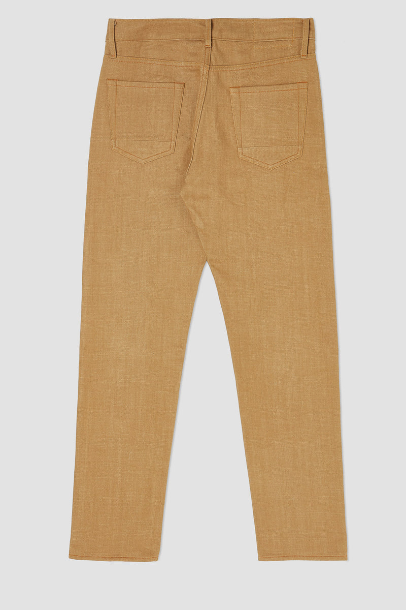 Buy Beige Signature Buttoned Bottom Cotton Jeans by RAW  RUSTIC BY NITI  BOTHRA at Ogaan Online Shopping Site